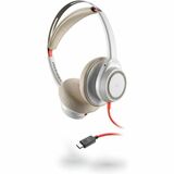 Poly Blackwire 7225 USB-C White Headset TAA - Stereo - USB Type C - Wired - Over-the-head - Binaural - Ear-cup - White - TAA Compliant