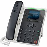 Poly Edge E100 IP Phone - Corded - Corded - Desktop, Wall Mountable - VoIP - 2 x Network (RJ-45) - PoE Ports