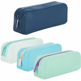 Merangue Carrying Case (Pouch) Pencil, School - Assorted - Silicone Body - 3" (76.20 mm) Height x 7.62" (193.55 mm) Width x 2" (50.80 mm) Depth - 1 Pack