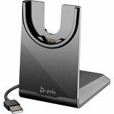 Poly Voyager USB-A Charging Stand - Wired - Bluetooth Headset - Charging Capability - USB Type A - Black