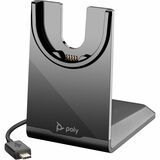 Poly Cradle - Wired - Bluetooth Headset - Charging Capability - USB Type C - Black