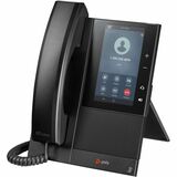 Poly CCX 505 IP Phone - Corded - Corded/Cordless - Bluetooth, Wi-Fi - Desktop, Wall Mountable - Black - 24 x Total Line - VoIP - 5" LCD - IEEE 802.11b/g/n - 2 x Network (RJ-45) - PoE Ports