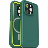 LifeProof iPhone 15 Pro Case OtterBox Fre Series for MagSafe - For Apple iPhone 15 Pro Smartphone - Pine (Green) - Drop Resistant, Water Proof, Impact Resistant - Plastic