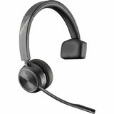 Poly Wireless DECT Headset System For Desk Phones - Mono - Wireless - DECT - 393.7 ft - Over-the-head - Monaural - Ear-cup - Noise Cancelling Microphone