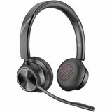 Poly Savi 7300 UC 7320 Headset - Microsoft Teams Certification - Stereo - Wireless - Bluetooth/DECT - 449.5 ft - 20 Hz - 20 kHz - On-ear, Over-the-head - Binaural - Supra-aural - Noise Cancelling Microphone - Noise Canceling - Black