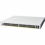 Cisco Catalyst C1200-48P-4X Ethernet Switch - 48 Ports - Manageable - 10 Gigabit Ethernet - 10/100/1000Base-T, 10GBase-X - 3 Layer Supported - Modular - 463.32 W Power Consumption - 375 W PoE Budget - Optical Fiber, Twisted Pair - PoE Ports - 1U High - Rack-mountable