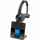Poly Savi 8410 Office Monaural DECT 1920-1930 MHz Headset - Mono - Wireless - Bluetooth/DECT - 590.6 ft - 32 Ohm - Over-the-head, On-ear - Monaural - Supra-aural - Noise Cancelling Microphone - Noise Canceling - Black