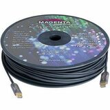 Magenta Fiber Optic Extension Audio/Video Cable - 131.23 ft Fiber Optic A/V Cable - First End: 1 x...