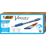 BIC Velocity Original Mechanical Pencil , Thick Point (0.7 mm), Assorted-colour Barrels, 12-Count Pack, Pencils for School and Office Supplies - 0.7 mm Lead Diameter - Thick Point - Refillable - Black Lead - Assorted Barrel - 12 / Box