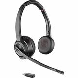 Poly Savi S8210-M C Headset - Mono - Wireless - DECT 6.0 - 590.6 ft - 32 Ohm - 20 Hz - 20 kHz - Over-the-head - Monaural - Supra-aural - Noise Cancelling Microphone - Noise Canceling