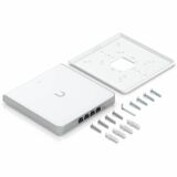 Ubiquiti U6 Enterprise Tri Band IEEE 802.11n/ac/ax/r/k/v 10.20 Gbit/s Wireless Access Point - 2.40 GHz, 5 GHz, 6 GHz - MIMO Technology - Multi User MIMO - 5 x Network (RJ-45) - 2.5 Gigabit Ethernet - PoE Ports - 21 W - Wall Mountable, In-wall