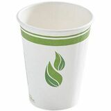 Eco Guardian 8 oz Insulated Compostable Cup - 50 / Pack - Polylactic Acid (PLA), Paper - Lunch, Coffee, Tea, Juice, Smoothie, Water, Soda, Hot Drink, Cold Drink, Beverage