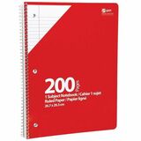 APP Coil Exercise Book, Ruled, 10.5"x8" , 200pg - 1 Subject(s) - 200 Pages - Spiral Bound - 3 Hole(s) - Letter - 10 1/2" x 8" - Micro Perforated - 1 Each