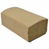 Dura Plus Single Fold Paper Towels - Single Fold - 250 Sheets/Roll - Brown - 16 / Box