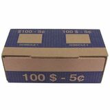 Northern Specialty Supplies Die-Cut Coin Boxes for Canadian Coin Rolls - 5 Denomination - Cardboard - 50 / Pack
