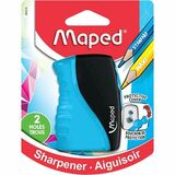 Maped Sharpener Vert.2 Holes Ass. - Handheld - 2 Hole(s) - Assorted