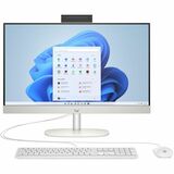 HP 24-cr0000a 24-cr0127c All-in-One Computer - AMD Ryzen 3 7320U - 8 GB - 1 TB SSD - 23.8" Full HD Touchscreen - Desktop - Shell White - Refurbished