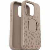 OtterBox iPhone 15 Pro Case OtterGrip Symmetry Series for MagSafe - For Apple iPhone 15 Pro Smartphone - On The Spot (Brown) - Drop Resistant, Shock Absorbing, Bacterial Resistant, Bump Resistant - Polycarbonate (PC), Synthetic Rubber