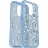 OtterBox iPhone 15 Pro Symmetry Series Case For Magsafe - For Apple iPhone 15 Pro Smartphone - Dawn Floral (Blue) - Drop Resistant, Shock Absorbing, Bump Resistant - Polycarbonate, Synthetic Rubber, Plastic