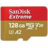 Sandisk SDSQXAA-128G-GN6MN Memory Cards Sandisk Extreme 128 Gb Class 10/uhs-i (u3) V30 Microsdxc - 1 Pack - 190 Mb/s Read - 90 Mb/s Write -  Sdsqxaa128ggn6mn 619659188467