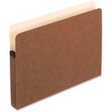 Esselte Letter Recycled Expanding File - 8 1/2" (215.90 mm) x 11" (279.40 mm) - 3 1/2" (88.90 mm) Expansion - Manila, Tyvek, Red Fiber - 30% Recycled - 25 / Box