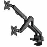 Manhattan 461887 Mounting Kits Aluminum Gas Spring Dual Monitor Desk Mount With 8-in-1 Docking Station 766623461887