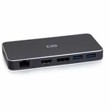 C2G USB-C® 7-in-1 Dual Display MST Docking Station with HDMI®, DisplayPort", Ethernet, USB, and Power Delivery up to 100W - 4K 60Hz - C2G USB-C® 7-in-1 Dual Display MST Docking Station with HDMI®, DisplayPort", Ethernet, USB, and Power Delivery up to 100W - 4K 60Hz