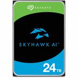 Seagate SkyHawk AI ST24000VE002 24 TB Hard Drive - 3.5" Internal - SATA (SATA/600) - Conventional Magnetic Recording (CMR) Method - Network Video Recorder Device Supported