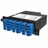 Ortronics Infinium Ultra M4 Cassette-24 Fiber-LC Quad to MPOM-OS2-Universal Polarity - 24 Port(s) -...