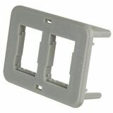 Ortronics Faceplate - 2 x Total Number of Socket(s) - 1-gang - Wall Mount, Bracket Mount - Dark...