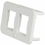 Ortronics Faceplate - 2 x Total Number of Socket(s) - 1-gang - Wall Mount, Bracket Mount - Cloud...