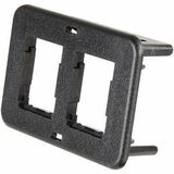 Ortronics Faceplate - 2 x Total Number of Socket(s) - 1-gang - Floor Mount, Wall Mount - Black - 10...