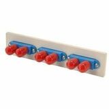 Ortronics Patch Panel Adapter Plate - 6 Port(s) - 3 x Duplex - Optical Fiber - Blue (62100045)