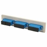 Ortronics Patch Panel Adapter Plate - 6 Port(s) - 3 x Duplex - Optical Fiber - Blue (62100049)