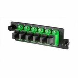 Ortronics Panel,6,MPO,OS2, Green - 6 Port(s) - 1U High - Optical Fiber - Green - Rack-mountable...