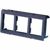 Ortronics TracJack Adapter Plate for Furniture Opening, Rear Load, Three-Port, Fog White - 3 x...