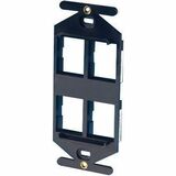 Ortronics TracJack 106-Type Frame, Four-Port, Electrical Ivory - 4 x Total Number of Socket(s) -...