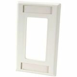 Ortronics Series II Faceplate, Low Profile (Single Gang), .5