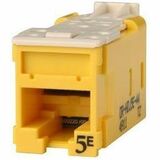 Ortronics Clarity High Density Jack (HDJ) CAT5E, T568A/B,Yellow - 25 Pack - 1 x RJ-45 Network -...