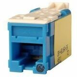 Ortronics Clarity High Density Jack (HDJ) CAT6A, T568A/B, Blue, 25 Pack - 25 / Pack - 1 x RJ-45...