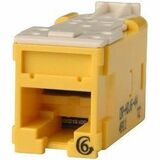 Ortronics Clarity High Density Jack (HDJ) CAT6, T568A/B, Yellow, 25 Pack - 25 Pack - 1 x RJ-45...