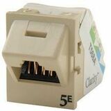Ortronics Clarity 5E Angled TracJack, T568A/B, 45 degree, Electrical Ivory - 1 x RJ-45 Network -...