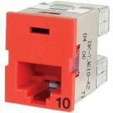 Ortronics Clarity 10G TracJack, T568A/B, 180 Degree, Orange - 1 x RJ-45 Network - Female - Orange...