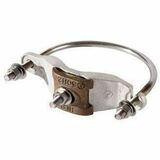 Ortronics Mounting Clamp for Pipe - Electroplated Tinned Bronze - 5 Pack (PCU354)