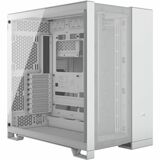 Corsair 6500D AIRFLOW Mid-Tower Dual Chamber PC Case - White - Mid-tower - White - Mesh, Tempered Glass - 9 x Fan(s) Supported - 2 x Internal 3.5" Bay - 2 x Internal 2.5" Bay - 8x Slot(s) - 5 x USB(s) - 4 x USB 3.2 Gen 1 Type-A, 1 x USB 3.2 (Gen 2) Type C - 1 x Audio In - 1 x Audio Out - Fan/Liquid Cooler
