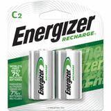 Energizer Recharge Universal Rechargeable C Batteries - For General Purpose - Battery Rechargeable - C - 2500 mAh - 1.2 V DC - 2 / Pack