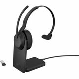 Jabra Evolve2 55 Headset - Mono - USB - Wireless - Bluetooth - 98.4 ft - Over-the-head - Monaural - Supra-aural - Noise Cancelling Microphone