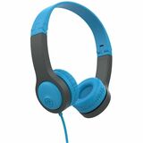 Jlab HJBUDDIES2RBLU6 Headphones/Earphones Jlab Jbuddies Folding On-ear Kids Wired Headphones - Stereo - Blue, Gray - Wired - Over-the-head, On 810119070111