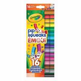 Crayola Pip-Squeaks Emoji Stamper Markers - Washable - Assorted Ink - 16 / Pack