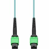 AddOn 1m MPO/APC to MPO/APC Aqua OM4 OFNR (Riser-Rated) 16-Strand Fiber Patch Cable - 3.30 ft Fiber...
